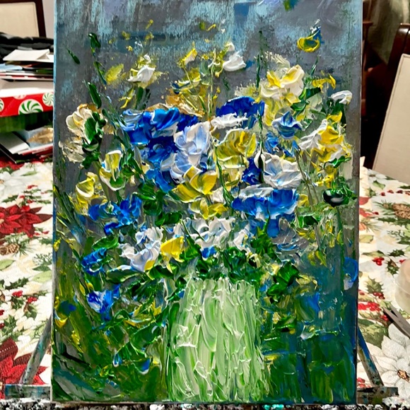 Other - SOLD ORIGINAL ACRYLIC FLORAL PAINTING